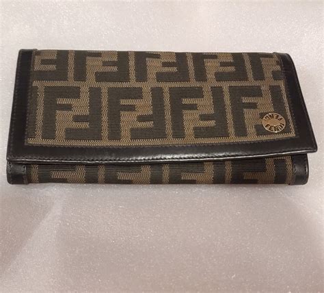 fendi zucca long wallet.